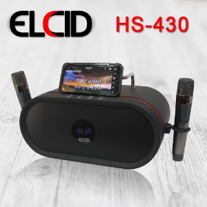 ELCID HS-430(무선 핸드마이크 2개 포함) 충전식 블루투스 스피커 / 출력 170W