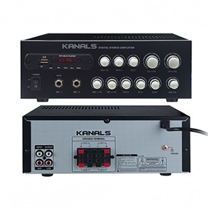 KANALS(카날스) EMA-190 / 2채널 디지털 스테레오 서라운드 미니앰프 / 출력 90W×2 / 카페 / 매장 / 식당 / 헬스클럽